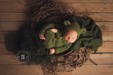 Footless Long-Sleeve Romper with matching Bear bonnet set - FleurFotoKnits